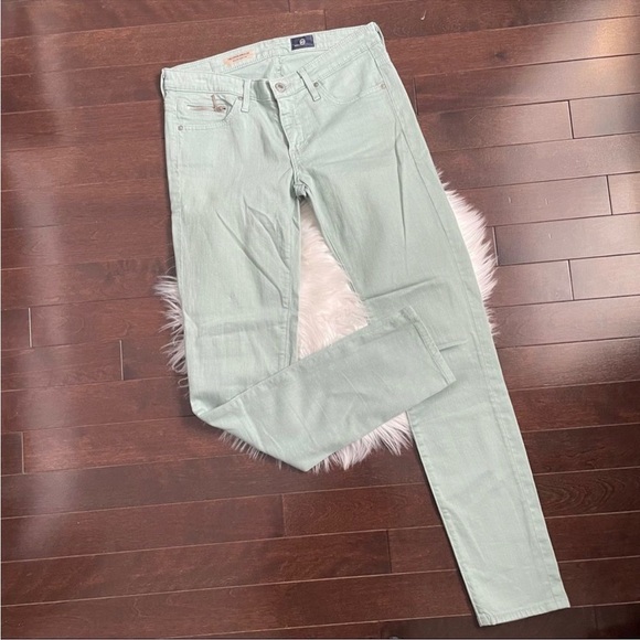 AG Adriano Goldschmied The Stevie Ankle Zip Slim Straight Leg Size 26R - Picture 2 of 6